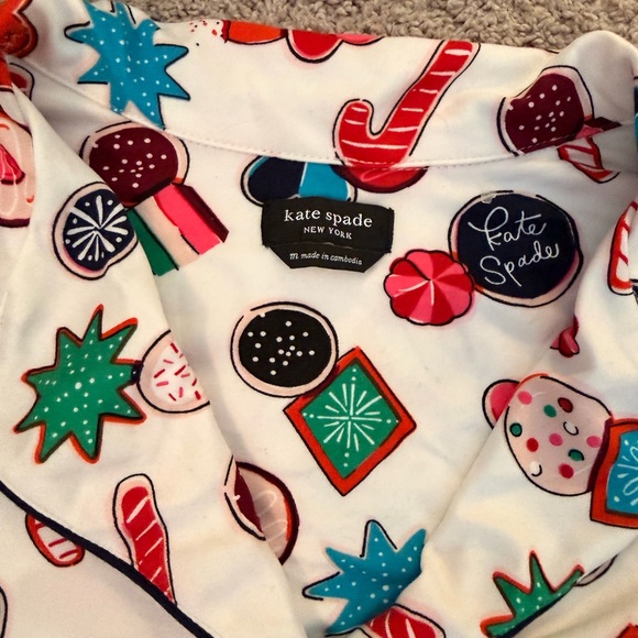 Kate Spade Christmas pajama set. - Picture 2 of 8